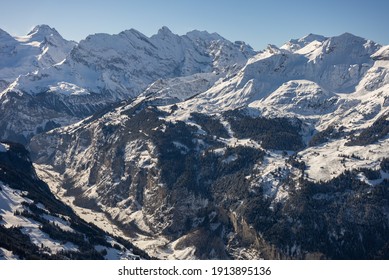 Wengen mountain village in the Bernese Oberland of central Switzerland. Part of the Jungfrauregion in Switzerland