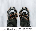 I went snow shoeing in Whistler Olympic Park and the landscapes were lovely, the mountains were beautiful but I looked down and my feet and thought this was an interesting shot