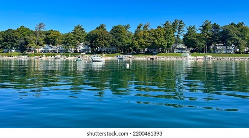 Wequetonsing is a lovely community in Harbor Springs, Michigan on Little Traverse Bay. - Shutterstock ID 2200461393