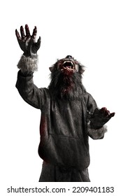 Werewolf Isolated Over White Background