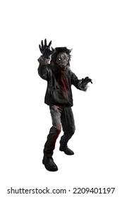 Werewolf Isolated Over White Background