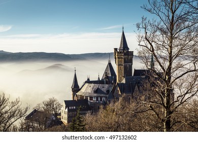 Wernigerode Castle With Fog