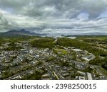 Wesport Town Co.Mayo Ireland town view from above 