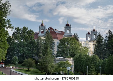 West Baden Springs, Indiana, USA, August 6, 2020, Exterior Of The Historic West Baden Springs Hotel