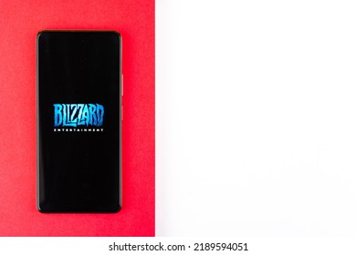 West Bangal, India - April 20, 2022 : Blizzard Entertainment On Phone Screen Stock Image.