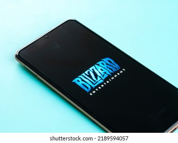 West Bangal, India - April 20, 2022 : Blizzard Entertainment On Phone Screen Stock Image.