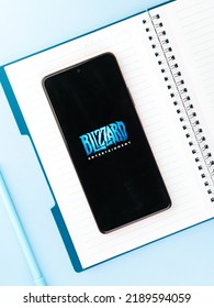 West Bangal, India - April 20, 2022 : Blizzard Entertainment On Phone Screen Stock Image.