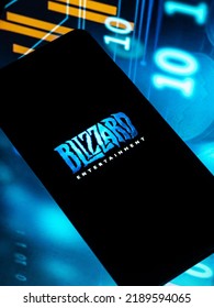 West Bangal, India - April 20, 2022 : Blizzard Entertainment On Phone Screen Stock Image.