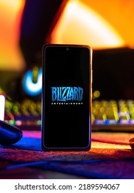 West Bangal, India - April 20, 2022 : Blizzard Entertainment On Phone Screen Stock Image.