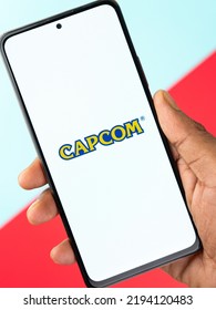 West Bangal, India - April 20, 2022 : Capcom On Phone Screen Stock Image.