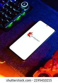 West Bangal, India - April 20, 2022 : CD Projekt RED On Phone Screen Stock Image.