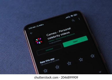 West Bangal, India - August 21, 2021 : Cameo Logo On Phone Screen Stock Image.