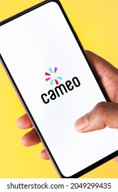 West Bangal, India - August 21, 2021 : Cameo Logo On Phone Screen Stock Image.