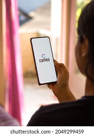 West Bangal, India - August 21, 2021 : Cameo Logo On Phone Screen Stock Image.