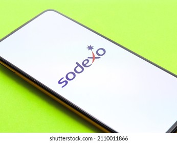 West Bangal, India - December 05, 2021 : Sodexo Logo On Phone Screen Stock Image.