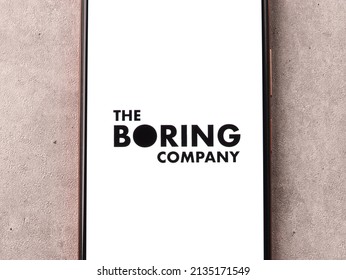 West Bangal, India - October 09, 2021 : The Boring Company Logo On Phone Screen Stock Image.