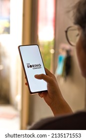 West Bangal, India - October 09, 2021 : The Boring Company Logo On Phone Screen Stock Image.