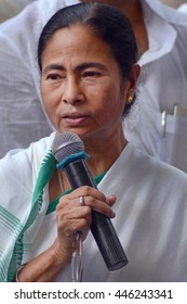 West Bengal Chief Minister Mamata Banerjee Addresses Press After A Administrative Meeting On June 03, 2016 In Calcutta, India.