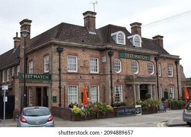 West Bridgford, Nottinghamshire, UK, 09 02 2021 A Local Pub Called Test Match In West Bridgford, Nottingham In The UK