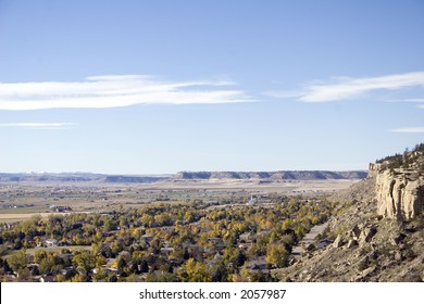 West end of Billings, Montana and the Beartooth Mountains