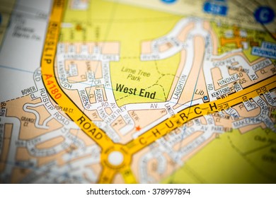 West End. London, UK Map.