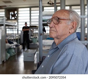 West Feliciana Parish, Louisiana, USA, October 2013, Aging Prisoners In Louisiana State Penitentiary