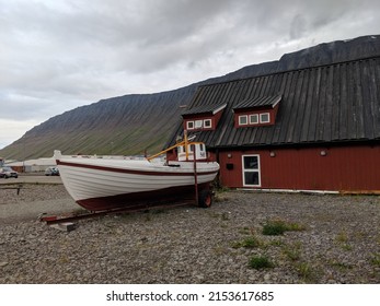 West Fjord Boat And Barn In North West Iceland