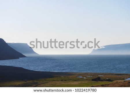 Similar – Image, Stock Photo Fjord in Northern Norway