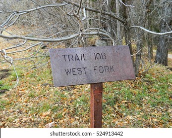 West Fork Trail Head Sign In Sedona, Arizona