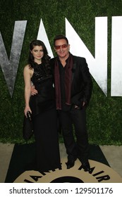 WEST HOLLYWOOD, CA - FEB 24: Bono, Daugher Eve Hewson At The Vanity Fair Oscar Party At Sunset Tower On February 24, 2013 In West Hollywood, California