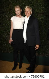 WEST HOLLYWOOD, CA  - JAN 5:  Ellen Degeneres and Portia De Rossi at the COVERGIRL 50th Anniversary Celebration at BOA Steakhouse held on January 5, 2011 in West Hollywood, California.