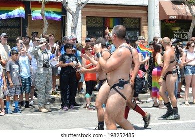 WEST HOLLYWOOD, CA - JUNE 8, 2014  Annual Gay Pride Parade With Over 450,000 Spectators On The Streets Since 1970