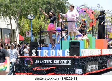 WEST HOLLYWOOD, CA - JUNE 8, 2014 Annual Gay Pride Parade With Over 450,000 Spectators On The Streets Since 1970