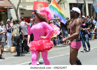 WEST HOLLYWOOD, CA - JUNE 8, 2014  Annual Gay Pride Parade With Over 450,000 Spectators On The Streets Since 1970