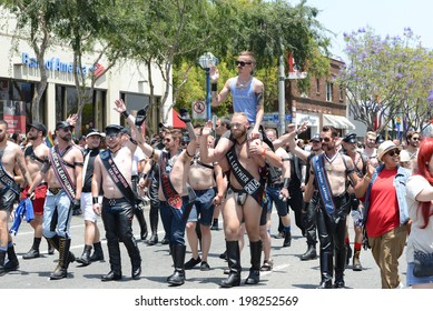 WEST HOLLYWOOD, CA - JUNE 8, 2014 Annual Gay Pride Parade With Over 450,000 Spectators On The Streets Since 1970