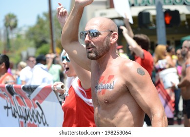 WEST HOLLYWOOD, CA - JUNE 8, 2014  Annual Gay Pride Parade With Over 450,000 Spectators On The Streets Since 1970