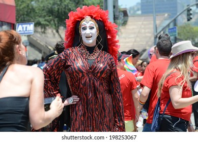 WEST HOLLYWOOD, CA - JUNE 8, 2014  Annual Gay Pride Parade With Over 450,000 Spectators On The Streets Since 1970