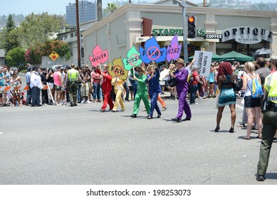 WEST HOLLYWOOD, CA - JUNE 8, 2014  Annual Gay Pride Parade With Over 450,000 Spectators On The Streets Since 1970