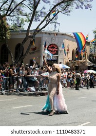 West Hollywood , California, USA, June 10, 2018: Los Angeles LGBT Pride Parade In Hollywood