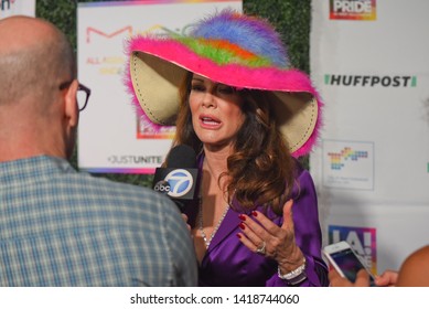 West Hollywood, CA/USA - June 7, 2019: Lisa Vanderpump Attends The LA Pride 2019 Opening Ceremony.