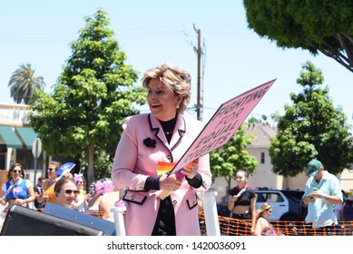 West Hollywood, CA/USA - June 9, 2019: Gloria Allred Attends The 2019 LA Pride Parade.