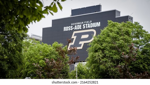 West Lafayette, Indiana - May 30, 2022: Ross-Ade NCAA Football Stadium At Purdue University College Campus