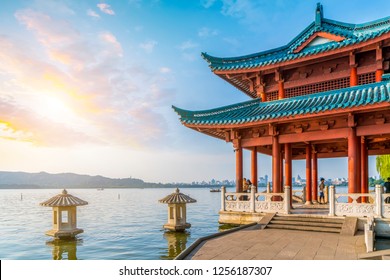 West Lake Architectural Landscape in Hangzhou