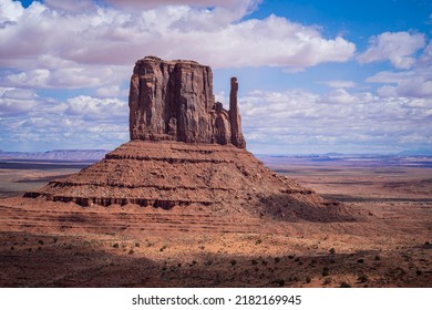 West Mitten Butte In Monument Valley.