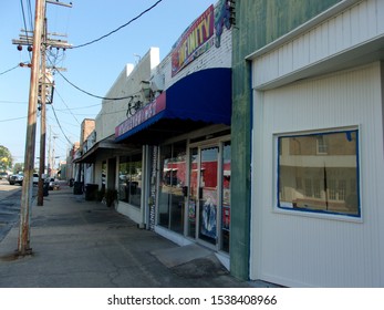 West Monroe, Louisiana / USA - October 18, 2019: Trenton Street