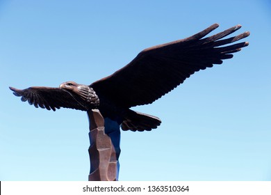 West Orange, NJ - March 23 2019: The Essex County 9/11 Memorial At Eagle Rock Reservation