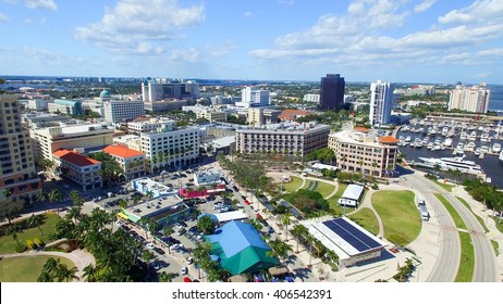 West Palm Beach Aerial View, Florida.