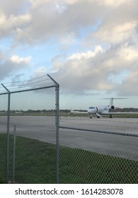 West Palm Beach,Florida,January 12,2020:private Jet Aircraft On Ramp. A Private Jet Is Ready To Dispatch On A Daily Basis. Aircraft, Air Plane, Jet Plane, Multi Engine, Twin Engine.