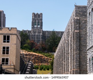 West Point, New York - August 30, 2019: Cadet Chapel, A Famous Landmark And Symbol Of Religious Activities Of The West Point Military Academy