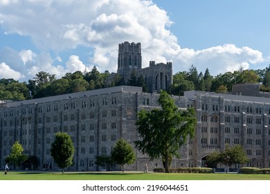 West Point, NY, USA - August 23, 2022: West Point Campus Is Seen In West Point, NY, USA, August 23, 2022. West Point Is A United States Service Academy. 